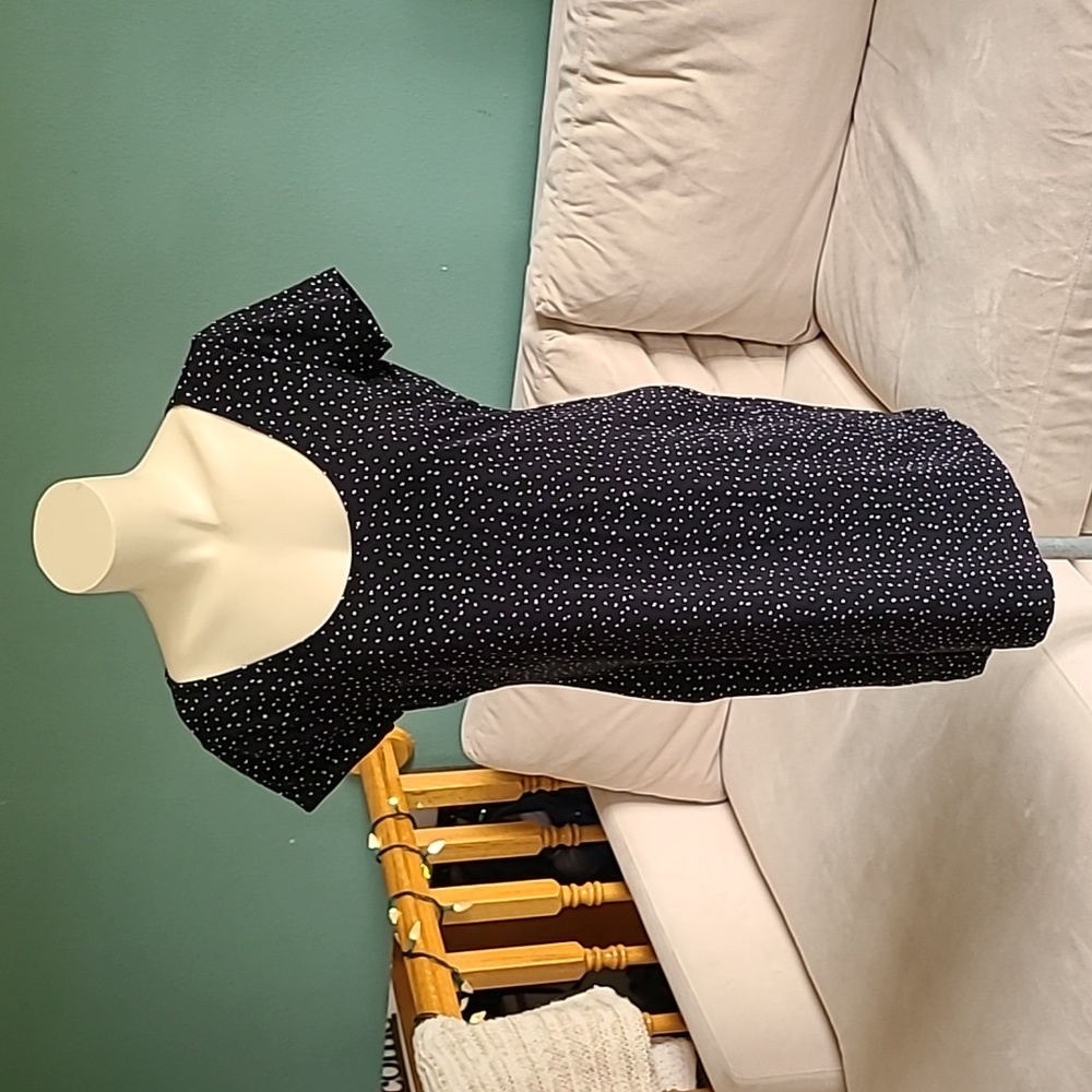 H&M Tshirt Dress,  black & white polka-dots
